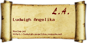 Ludwigh Angelika névjegykártya